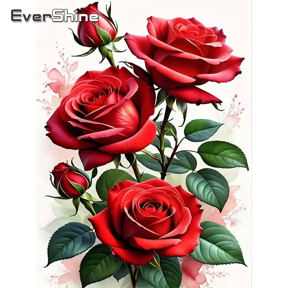 Embroidery Cross Stitch Patterns - Evershine Diamond Mosaic Flower Cross Stitch