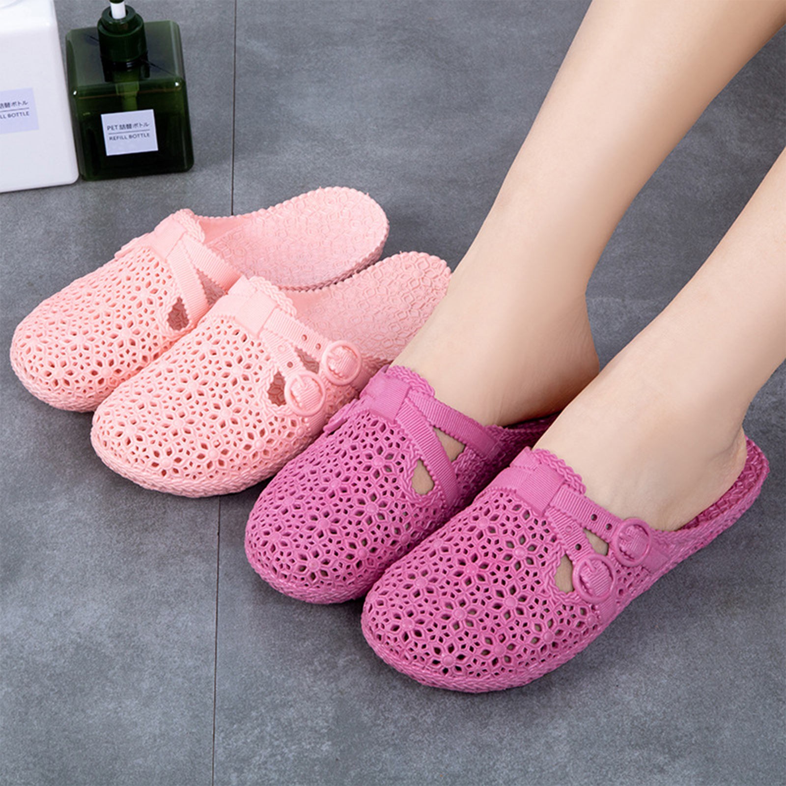 Embroidery Flat Shoes - Wrap-Toe Breathable Slippers Summer Outdoor Perforated