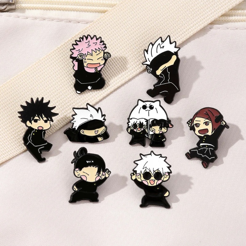 Embroidery Reddit - 8pcs Anime Itadori Yuji Enamel Pins