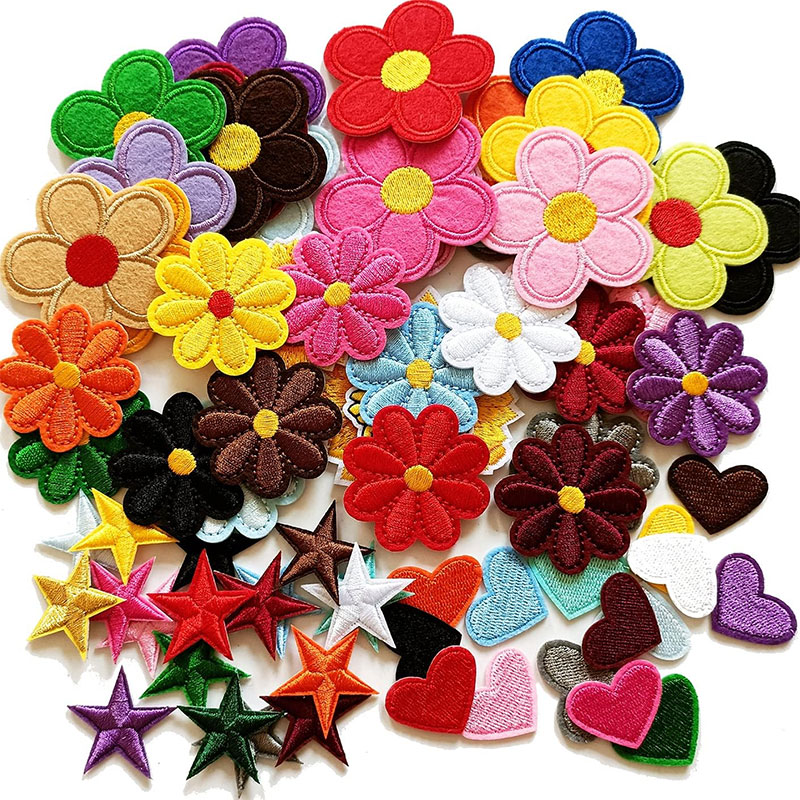 2-10Pcs Flower Iron on Patches - đánh giá và giá Embroidery Daisy Flower