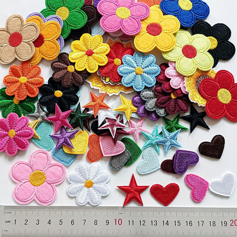 2-10Pcs Flower Iron on Patches - đánh giá và giá Embroidery Daisy Flower