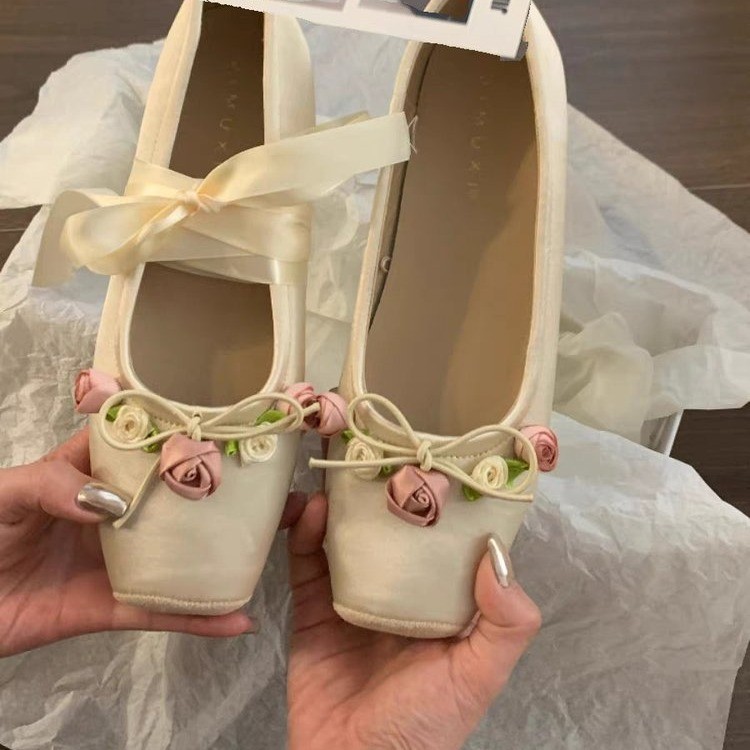 Women Flats Bow Marie Janes Sh - đánh giá và giá Embroidery Design