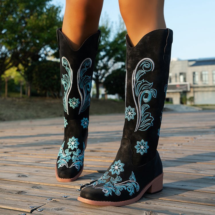 Retro Women Boot Fashion Women - đánh giá và giá Embroidery Design