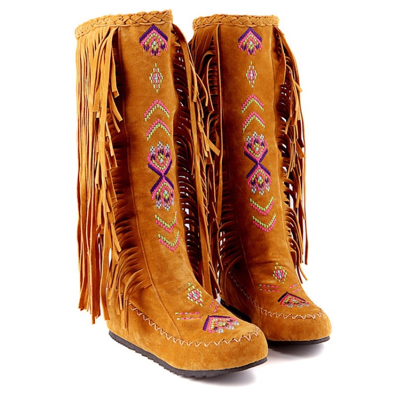 Tassel Boots Handmade Embroide - đánh giá và giá Embroidery Design