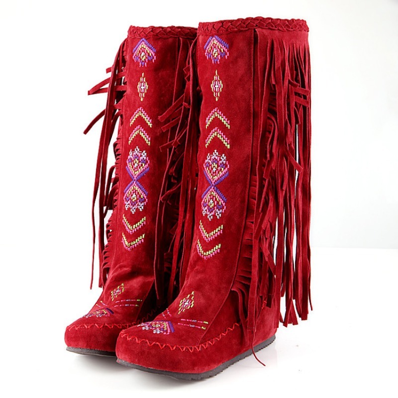 Tassel Boots Handmade Embroide - đánh giá và giá Embroidery Design