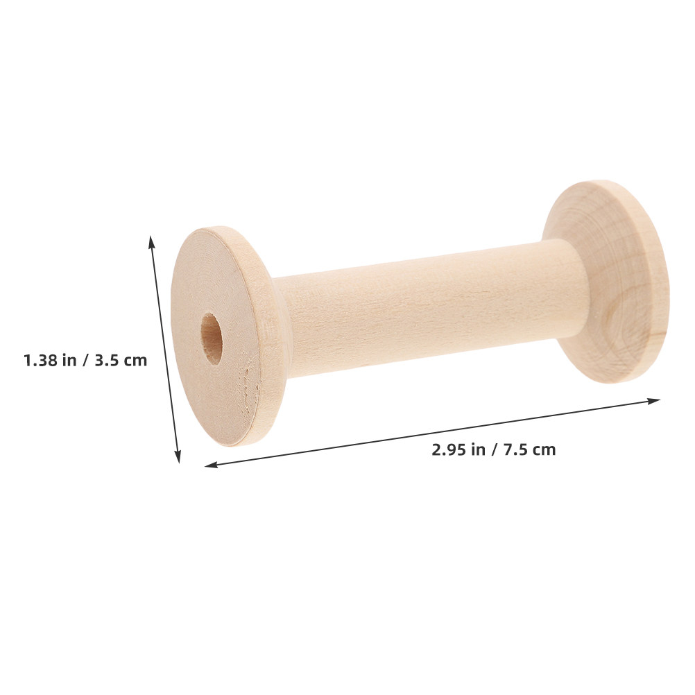 4Pcs Wooden Thread Spools Set  - đánh giá và giá Embroidery Ribbon