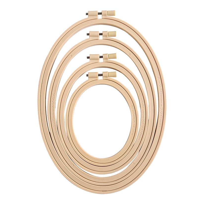 Imitation Bamboo Plastic Oval  - đánh giá và giá Stitch Marker Ring
