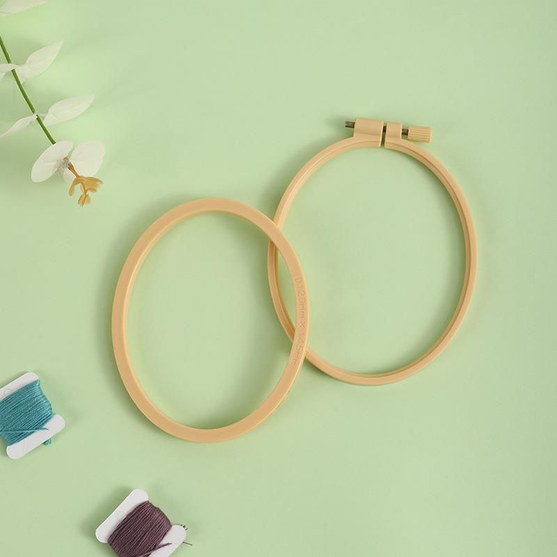 Imitation Bamboo Plastic Oval  - đánh giá và giá Stitch Marker Ring