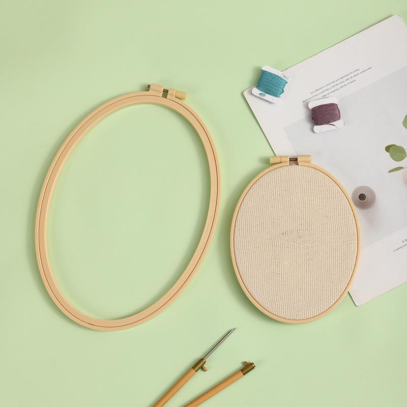 Imitation Bamboo Plastic Oval  - đánh giá và giá Stitch Marker Ring