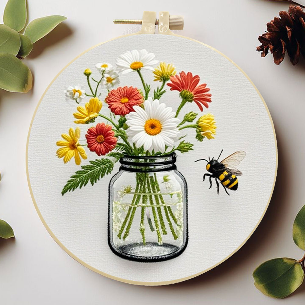 1PCS Diy Embroidery Kits Daisy - đánh giá và giá Embroidery Daisy Flower
