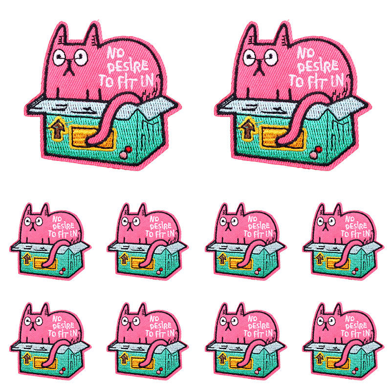 10PCS Cat Goose Patch Cartoon  - đánh giá và giá Embroidery Cat