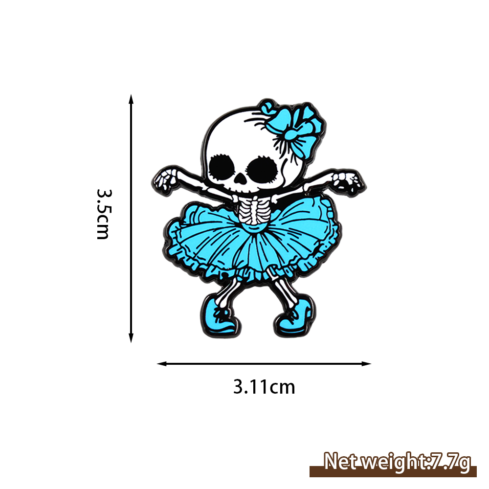 Cute Gothic Blue Skeleton Ball - đánh giá và giá Embroidery Gothic