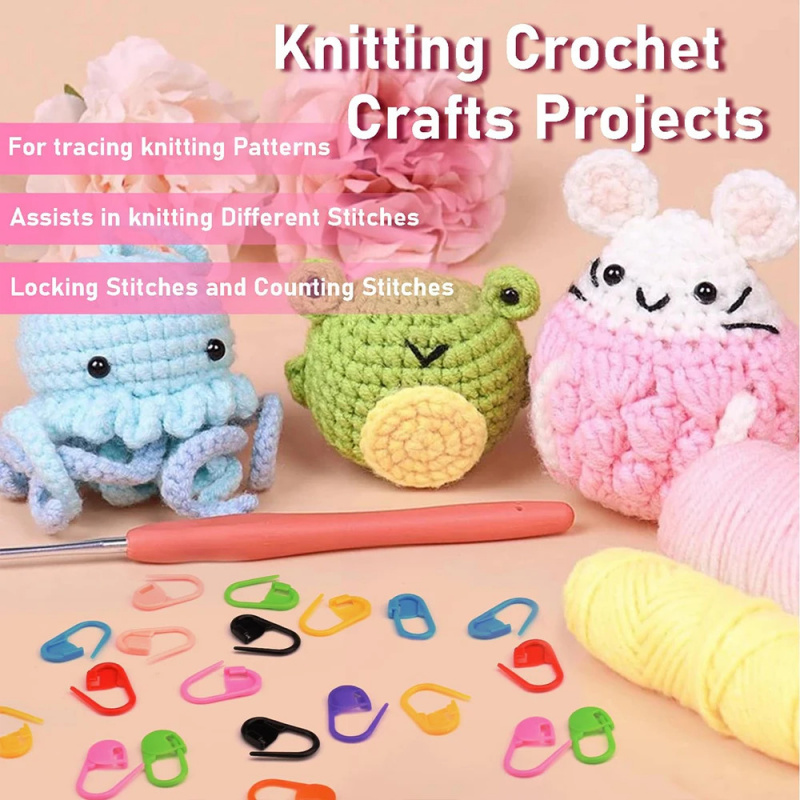 50/200/500pcs Knitting Crochet - đánh giá và giá Stitch Marker Ring