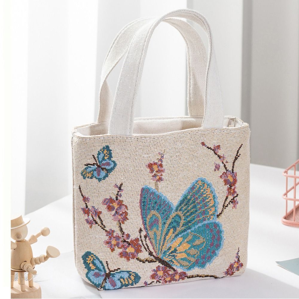 Embroidery Canvas Bag Cute Cat - đánh giá và giá Embroidery Cat