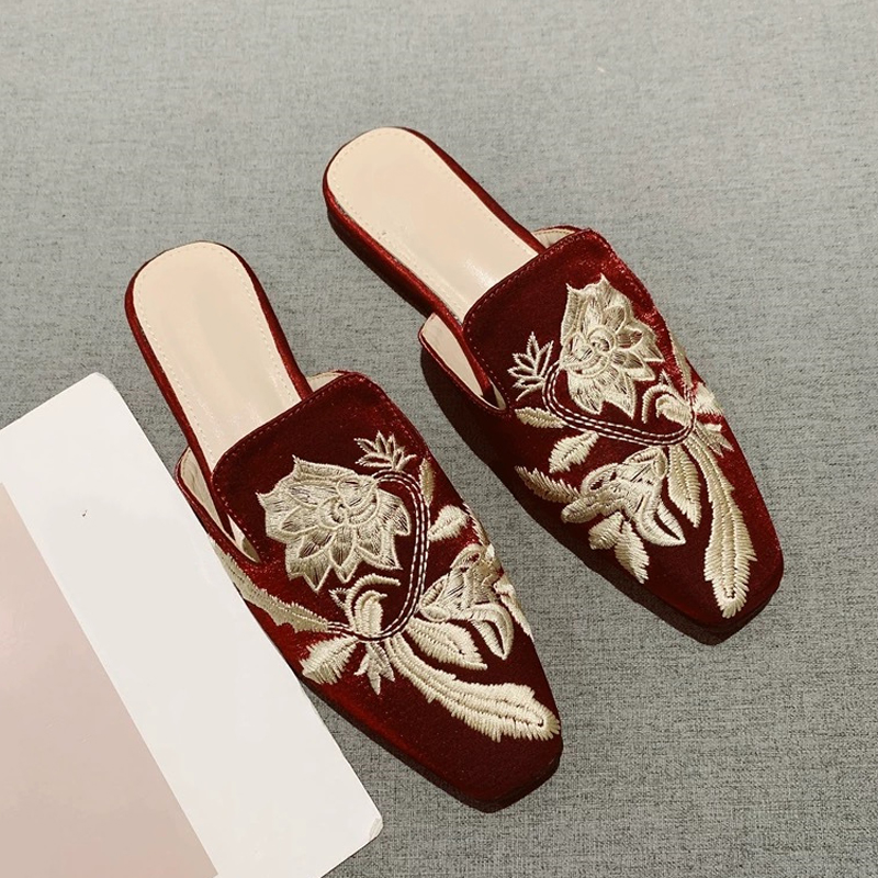2026 New Womens Shoe Retro Emb - đánh giá và giá Embroidery Design