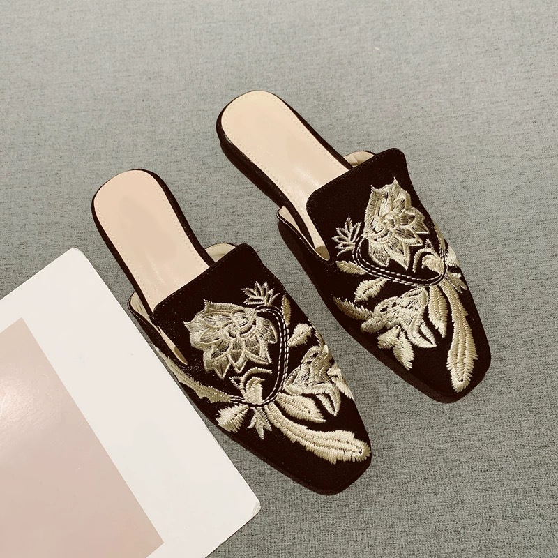 2026 New Womens Shoe Retro Emb - đánh giá và giá Embroidery Design
