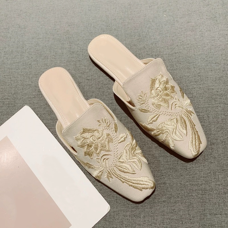 2026 New Womens Shoe Retro Emb - đánh giá và giá Embroidery Design