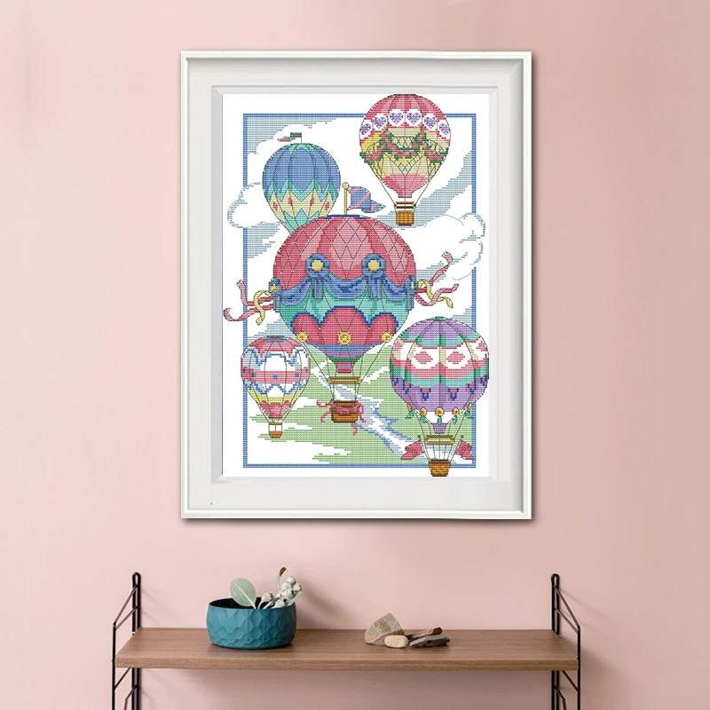 Hot Air Balloon Pattern Diy Cr - đánh giá và giá Embroidery Cross Stitch Patterns