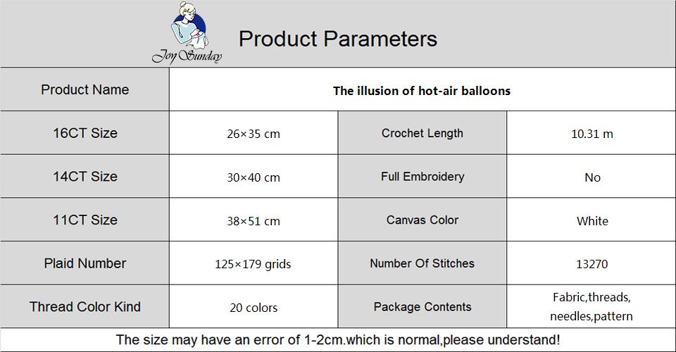 Hot Air Balloon Pattern Diy Cr - đánh giá và giá Embroidery Cross Stitch Patterns