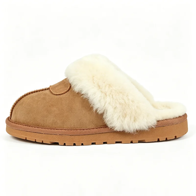 Natural Fur Slippers for Women - đánh giá và giá Embroidery Flat Shoes