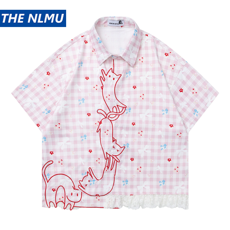 2026 Summer Casual Plaid Shirt - đánh giá và giá Embroidery Cat