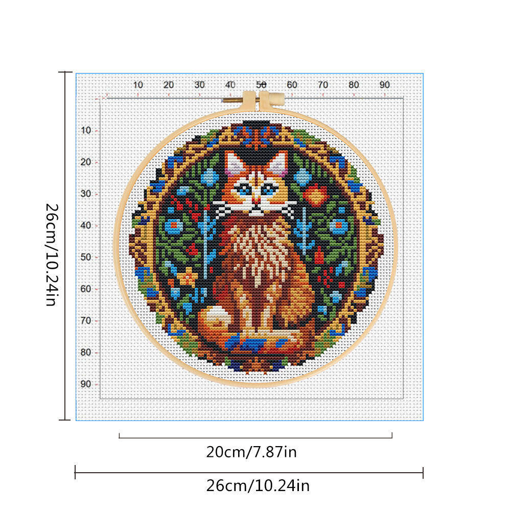 DIY Cross Stitch Cat Animal 11 - đánh giá và giá Stitch Marker Ring