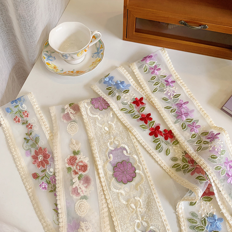 1 Yard Lace Embroidery Flower  - đánh giá và giá Embroidery Ribbon