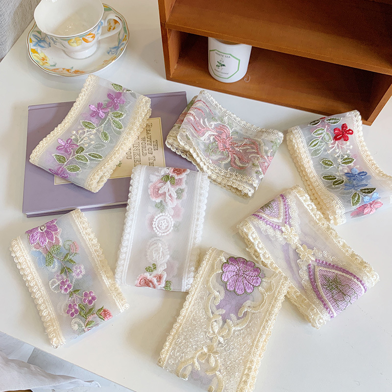 1 Yard Lace Embroidery Flower  - đánh giá và giá Embroidery Ribbon
