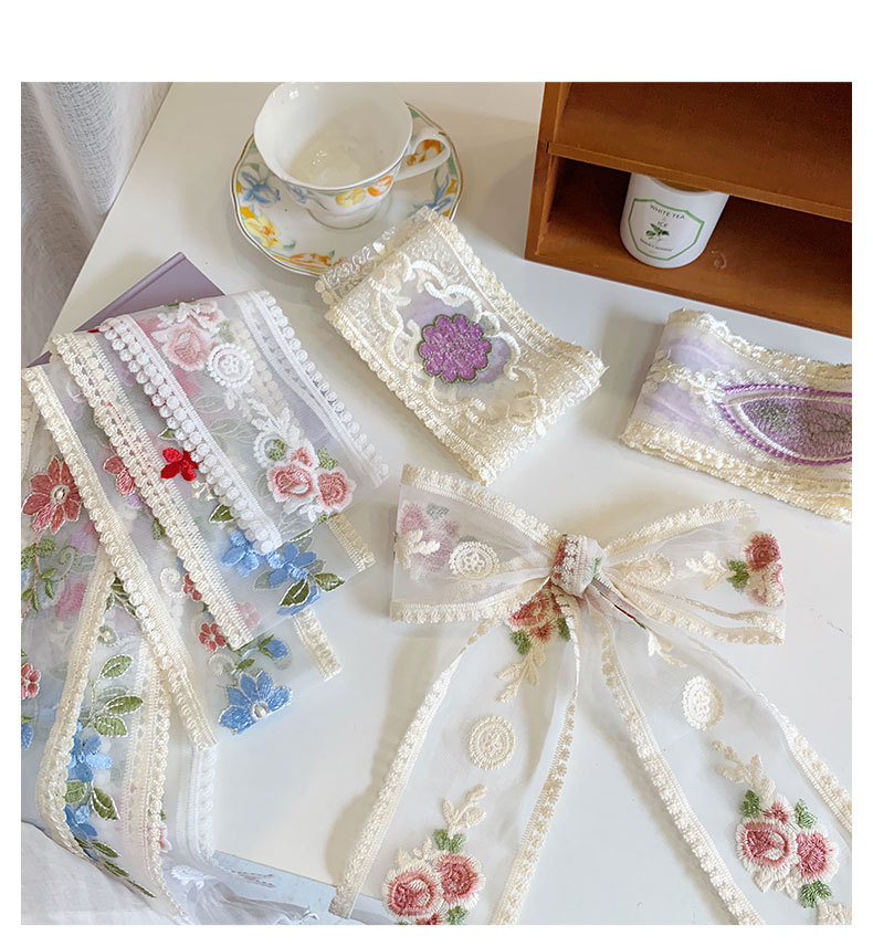 1 Yard Lace Embroidery Flower  - đánh giá và giá Embroidery Ribbon