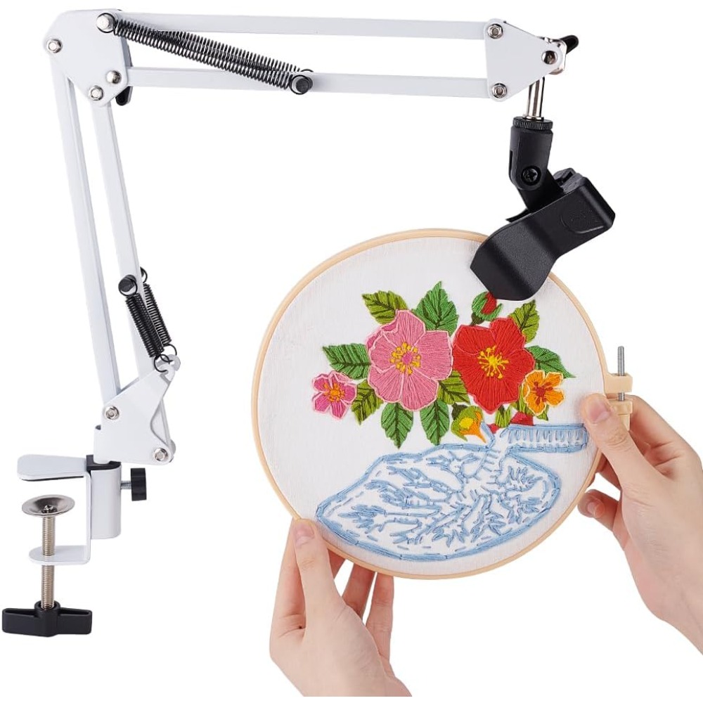 White Embroidery Table Stand K - đánh giá và giá Stitch Marker Ring