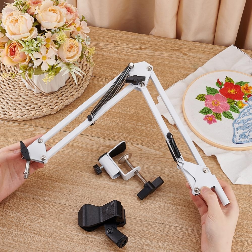White Embroidery Table Stand K - đánh giá và giá Stitch Marker Ring