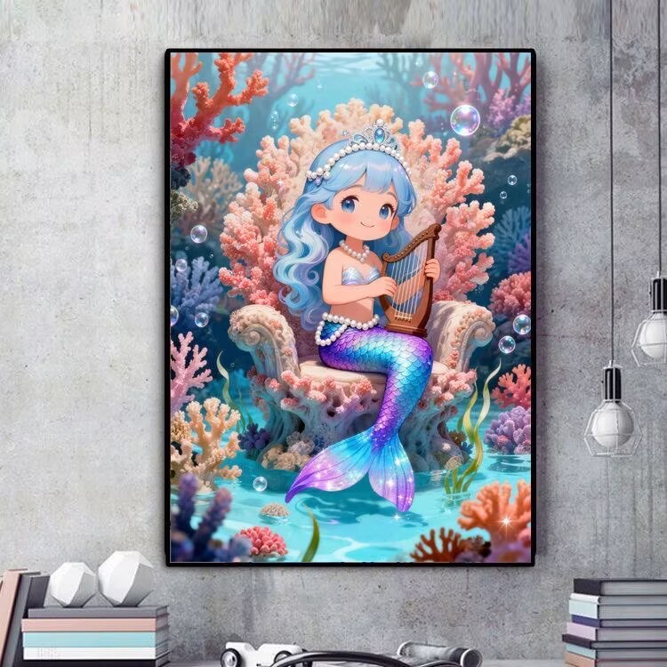 9CT 11CT Fish Girl Embroidery  - đánh giá và giá Embroidery Fish
