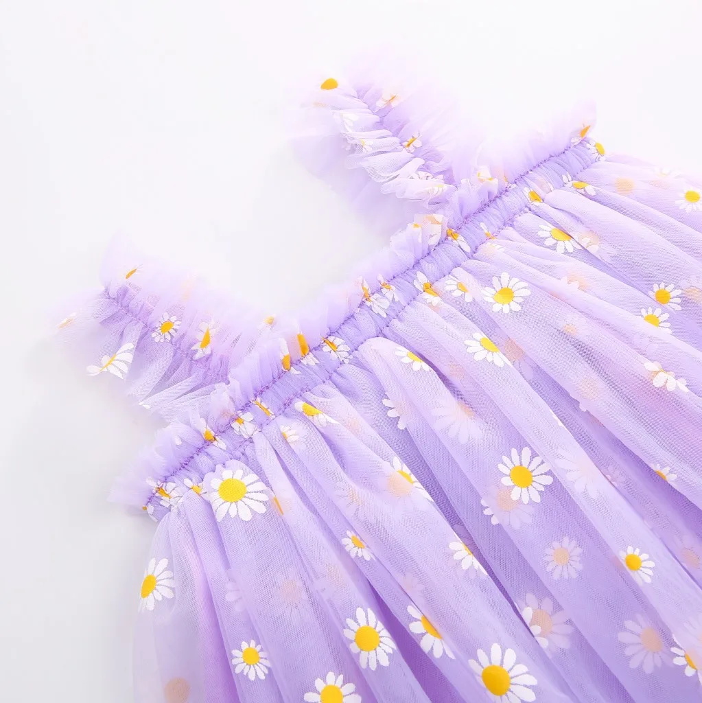 Toddler Tulle Dress For Baby G - đánh giá và giá Embroidery Daisy Flower