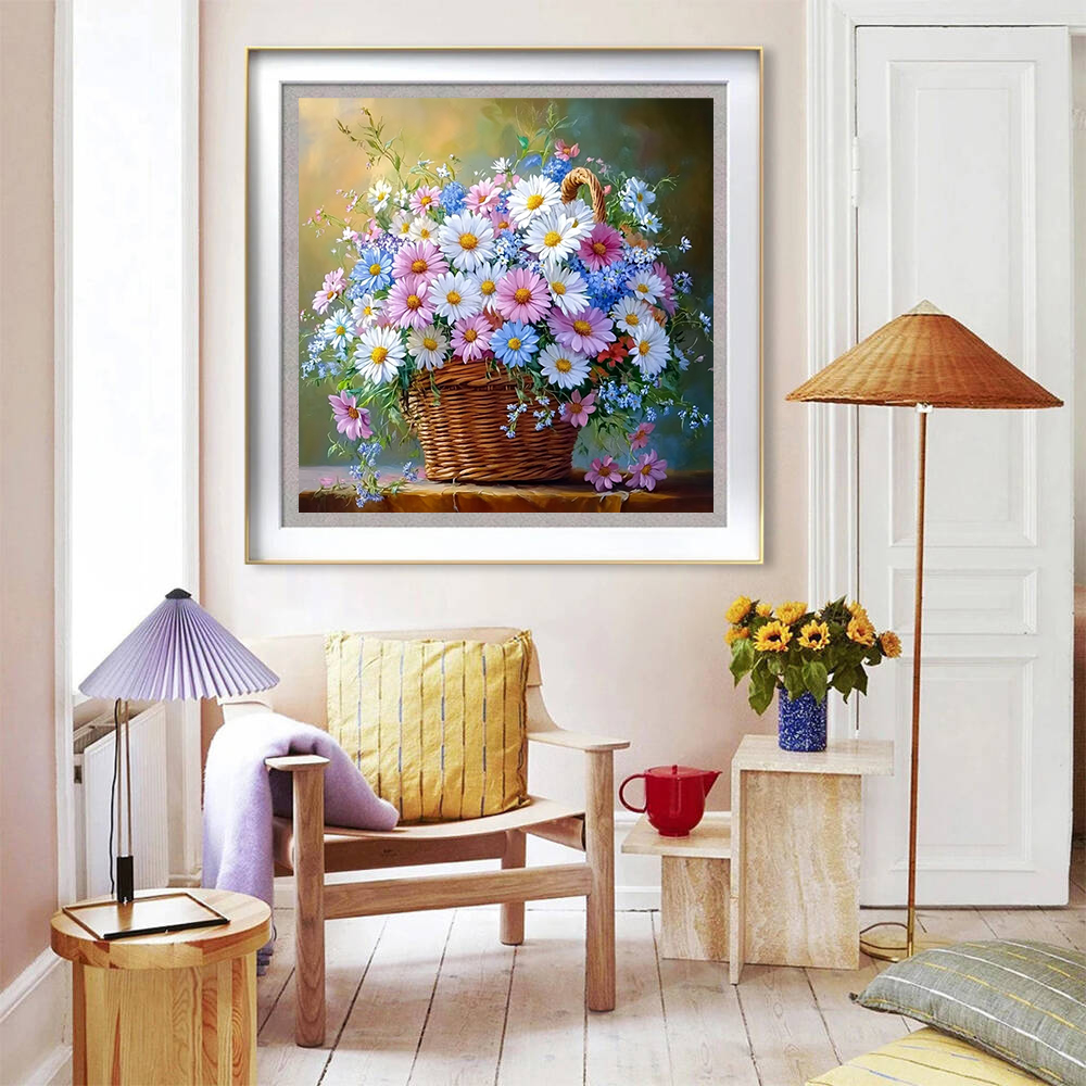 Diamond Painting Rose Peony Fl - đánh giá và giá Embroidery Daisy Flower
